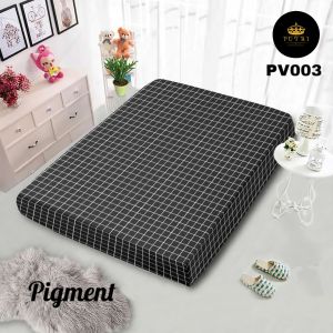 PROMO Sarung Kasur Busa Resleting Black Square hommade no 1 2 3 4 bahan katun disperse dan poliester premium berkualias