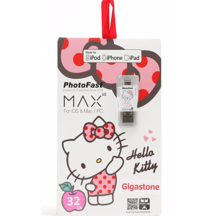 Gigastone PhotoFast iFlash Drive MAX Hello Kitty U2 32GB USB2.0