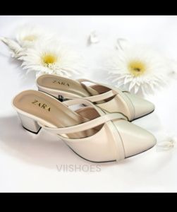 sandal wanita slip on mules hak tinggi 5.cm sandal hak tahu dampalan busa sandal terlaris wanita