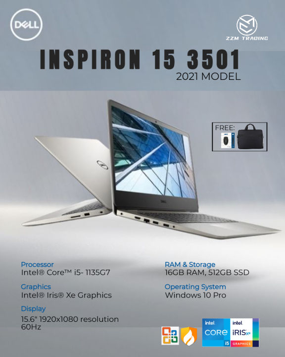 Dell Inspiron 15 3501- 1605S 2021 Model Intel® Core™ i5- 1135G7