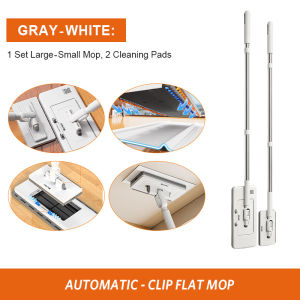 sg 2 in 1 Detachable Cloth Clip Mop Adjustable Handle Lazy Mop Facial Wipes/ Cleaning cloths / Floor-mopping towels