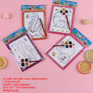 10PCS/Set Children Watercolor Coloring Book Kids Painting Toys Coloring Book with Water Color Filler