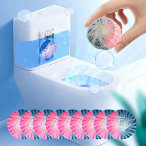 10pcs Toilet Tank Cleaner Tablets Freshener Deodorization Stain Remover Bathroom Cleaning Agent