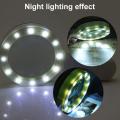30X Lighted Magnifying Glass Handheld Illuminated Lighted Magnifier Portable Double Glass Lens Magnifier 12 LED Light for Reading Book/Newspaper/Map. 