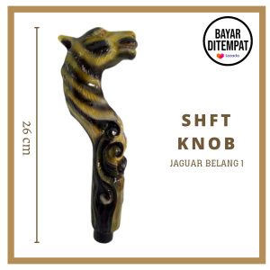 SHIFT KNOB MOTIF JAGUAR BELANG 1 / TUAS GIGI TONGKAT PERSNELING SHIFT KNOB MOBIL DIESEL / TUAS GIGI