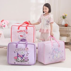 【NEW A 】Storage Bag Quilt Bag Storage Bag Sanliou Storage Dustproof Cartoon Handheld Quilt Bag Moving Packaging Bag 44*19*35CM