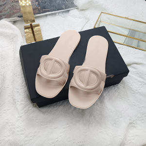 [Free Shipping] D Brand WomenS Pig-Nose Slide Sandals Beach Ins Jelly Sandals Crystal Slippers