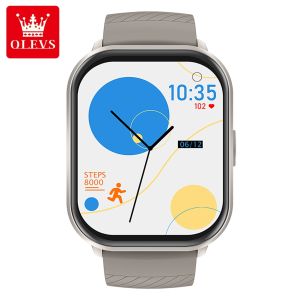 OLEVS smart watch for men blood sugar blood pressure monitoring watches IP68 waterproof bluetooth calling sports fitness Android ios smartwatch for woman