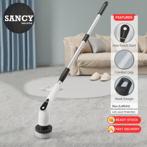 SANCY Multifunctional Electric Cleaning Brush Adjustable Speed 9 Type Brush Kitchen Bathtub Cleaning Steel Pembersih Elektrik Talas - Fulfilled by SANCY