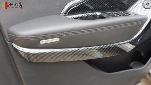 Peach wood genuine  07-13  Carola Corolla Manual air conditioning panel trim peach wood grain carbon fiber interior