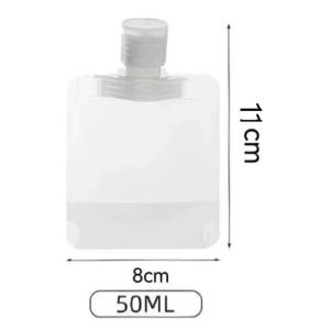 Liquid Travel Bags—Portable liquid refill bags—Liquid Pouch—Reclosable Stand-Up Spout Pouch 100ml-500ml Multiple Sizes Available | Food-Grade Material | For Liquids Sauces Skincare Packaging