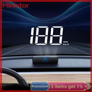 Ministar Car Speedometer HUD Head Up Display Digital Speed Meter Windshield Projector For Vehicles Truck Auto Electronics Accessories