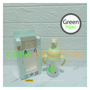 Minitree Botol Susu Bayi Karakter Alpaca Wide Neck Karet Lebar 300ml Untuk Usia Bayi 6 Bulan Keatas Baby Feeding Bottle Model Unik Lucu Tutup Bentuk Hewan Bahan PP Tebal Berkualitas Sudah BPA Free Antipecah dan Bisa Direbus