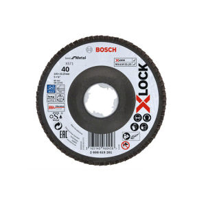 Bosch X-LOCK Straight Flap Disc 125mm Metal Grinding Disc For X-Lock Angle Grinder