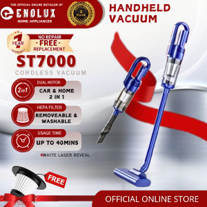 Enolux Cordless Vacuum Cleaner ST-6101 Pro Handheld Vacuum Lightweight Vacuum Cordless