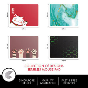 SG Ready Stock Premium Lucky Fortune Cat and Collection Mouse Pad 260x210mm Seamless Mouse Pad Print Standard Size Gaming Mousepad Office Mousepad