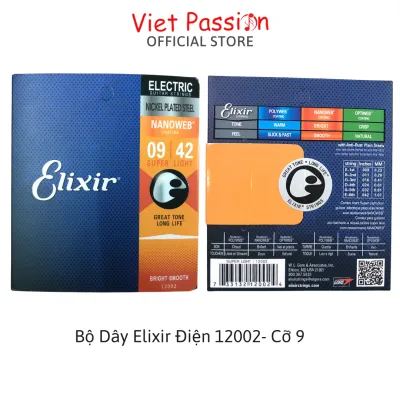 Dây đàn Guitar Điện Elixir Nickel Plated Nanoweb 12002 cỡ 9 và 12052 cỡ 10 chất lượng VietPassion