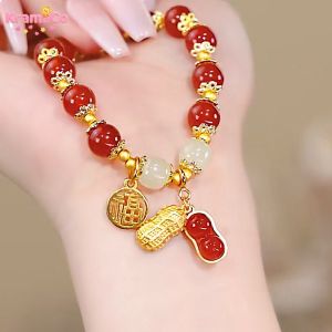 Good Things Peanut Fortune Brand Bracelet New Model Niche Design Classy Retro All-Match Bracelet Gift