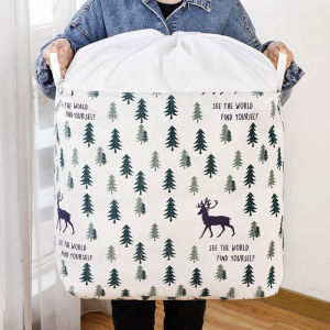 Giỏ đựng đồ có dây rút size 100l túi vải bố canvas đựng quần áo chăn màn bigsize hộp chứa đồ giá rẻ giỏ vuông đựng đồ chơi gió vuông đựng chăn màn