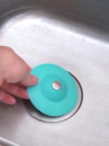 【New】Press Type Silicone Flying Saucer Drain Cover Bathroom Kitchen Anti Clog Drain Stopper C0D 按压式硅胶飞碟地漏