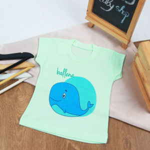 (Size 0-3 tahun) Kaos Bayi Anak Salur Sablon Motif Lucu / Atasan Bayi Kaos Anak Lengan Pendek TERMURAH