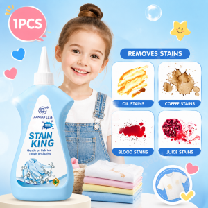 BUY 1 TAKE 1 Powerful Stain Remover Oil Stains & Bad Odors Safe Gentle For Baby & Adult Clothes Skin-Friendly Laundry Cleaner Easily Removes Stains Without Leaving Residue And Is Gentle On Skin 260ml