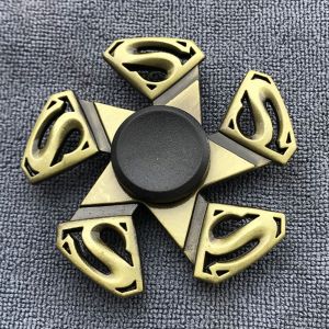 HCHC MALL Màu đồng Con quay ngón tay Hợp kim kẽm Kim loại Quay tay Đồ chơi bàn văn phòng Hài Hước Con quay Fidget Spinner Đồ chơi trẻ em