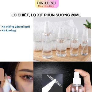 Combo 5 Chai xịt phun sương lọ chiết mỹ phẩm tinh dầu dung dịch sát khuẩn trong suốt 20ml
