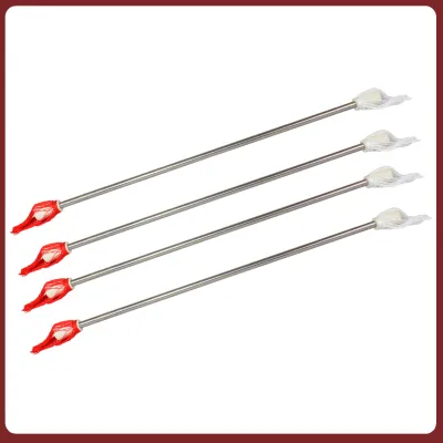 Twirling Baton for Majorette Aluminum Handle Length White Tip with Colored Tassel 25 inches/63.5cm
