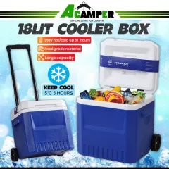 70L Portable Cooler Box Wheel Picnic Ice Box Cooler Outdoor