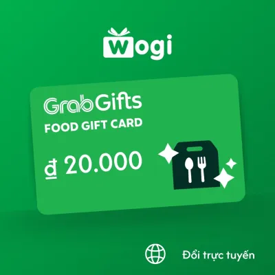 GrabGifts (Food) e-Voucher 20.000 ₫ (Có hiệu lực trong vòng 30 ngày)