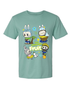 Kaos Pria Model Terkini Trending Motif 3D Bahan katun 24 Labubu Fruit H0422