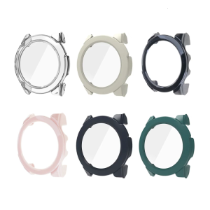 Scratch Resistant Case For 47mm Waterproof Screen Protector Shell Smartwatch Housing Integrated PC Glass Antidust Cover