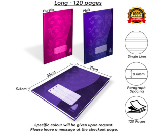 Greenhill F4 AND F5 Hard Cover Foolscap Book Exercise Note Book /Buku Log Kulit Tebal Notebook Hardcover (Single Line) Tropical