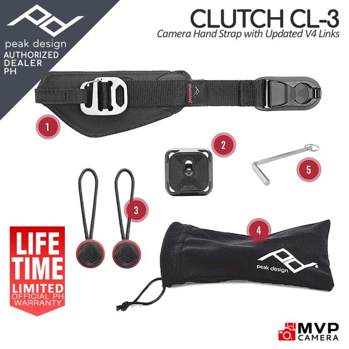 OFFICIAL PH Peak Design CLUTCH Camera Hand Strap BLACK CL3 MVP CAMERA