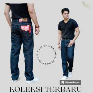 Celana panjang pria jeans reguler berkualitas 27-38