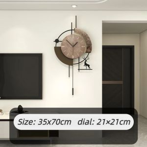 xpkQ Large Wall Clock Luxury Metal Wall Clocks Living Room Retro Watch Art Elegant Creative Silent Clock Modern Home Decoration J6H9P