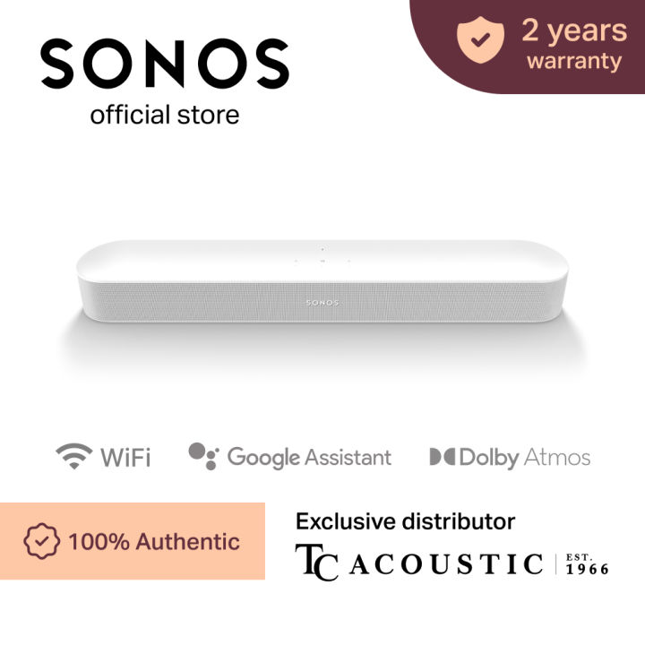 Sonos Beam Gen 2 Soundbar With Dolby Atmos For Your Smart TV Sonos