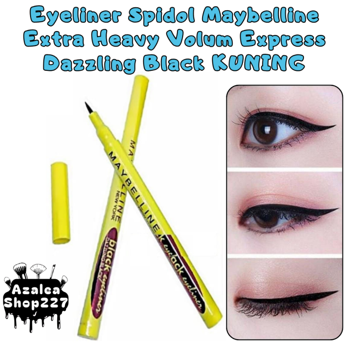 Jual Eyeliner Spidol Maybe Extra Heavy Volum Express Dazzling Black KUNING | AZALEASHOP227