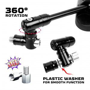 【12H Delivery】1 Pair Side Mirror with Folding Mechanism For Motorcycle 360 Rotation Universal CNC Stem All Around