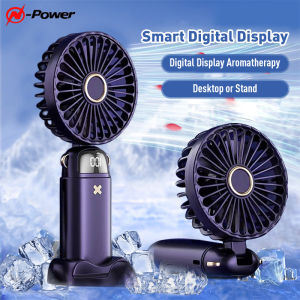 [In Stock] N-Power Electric Fan Mini Handheld Fan Low Noise Portable Rechargable Small Desktop Fan