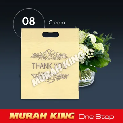 NON WOVEN BAG L size Besar Paper Bag DOORGIFT GOODIES BAG WEDDING GIFT BAG Cookies Bag Kenduri Kahwin 10pcs /pkt