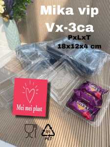 MIKA KUE/MIKA JAJAN PASAR/ MIKA BOLU MEREK VIP BOX TEBAL//MIKA KUE KOTAK/MIKA KUE BASAH/MIKA KUE PLASTIK MIKA KUE UK VX3CA MAKNYUSS ISI 100 PC TERMURAH