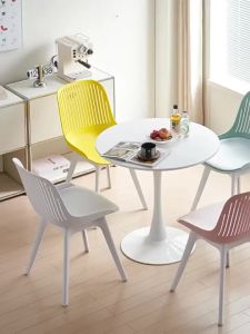 UrbanSpace SG- Set Simple Plastic Chair Dining Chair Home Back Ho Restaurant