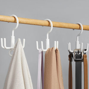 Rotating Closet Necktie Scarves Hanger Scarf Handbag Shoe Hanger 挂钩 Penyangkut Tudung