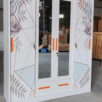 PROMO lemari besi 4 pintu sliding swing anti rayap xr - xr428