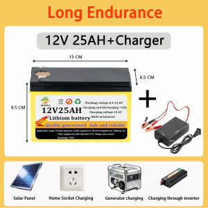 30AH lithium battery with solar rechargeable output stability convenient battery suitable for outdoor agricultural appliances household power supply emergency power supply long battery life real capacity
