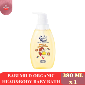 Babi Mild เบบี้มายด์ สบู่อาบน้ำเด็ก อัลตร้ามายค์ ไบโอแกนิค สบู่เหลว อาบและสระ 380มลแพ็ค1ขวด(1PCS)