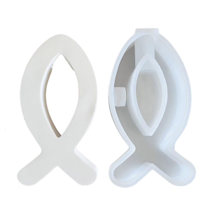 พิมพ์เค้กซิลิโคนปลาแบบสเตอริโอ3D สำหรับการประดิษฐ์ซิลิโคนอีพ็อกซี่และอุปกรณ์โครงงานศิลปะที่มีดีไซน์สัตว์ที่มีชีวิตชีวา