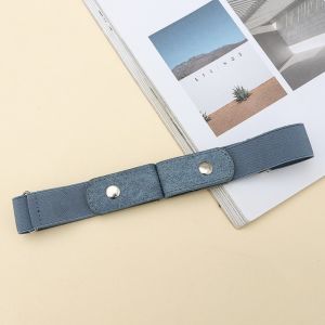 INVADER Canvas Invisible Belt Stretch Elastic Easy To Wear Waist Tighten Belt Fashion Adjustable Buckle-Free Belts Fashion Wear